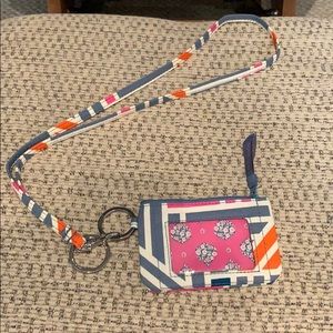 Vera Bradley lanyard and money holder
